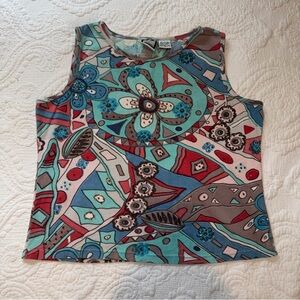 Take Two Vintage 90s Geometric Tank Top. Size: Large
100% Cotton. Boxy fit.